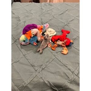 Beanie Babies Beach Creatures Lot (6 total)